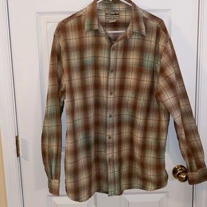 Exposition long sleeve button downs shirt lightly tie dyed